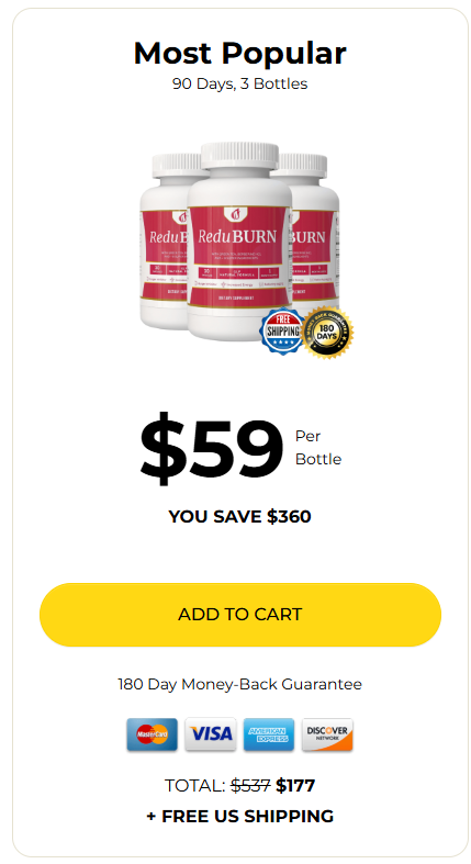ReduBurn 3 bottles